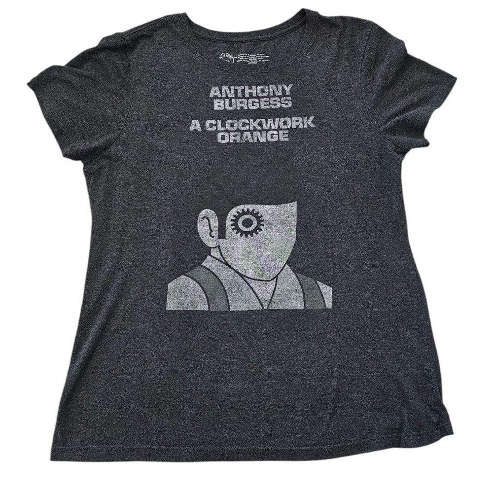 Out of Print Clothing Clockwork Orange Novel Graphic Tee Grey XXL